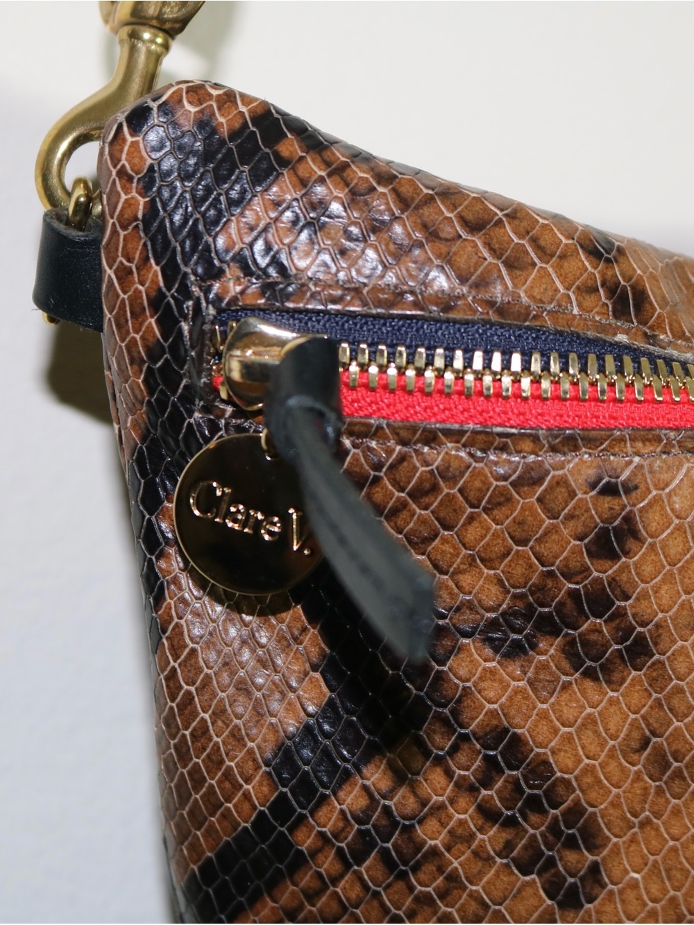 Clare V. Grande Belt Bag in Python - Picture 10 of 16